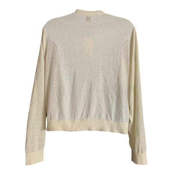 A New Day Womens Cream Button-Front Casual Cardigan Sweater Lightweight Small - Picture 4 of 12